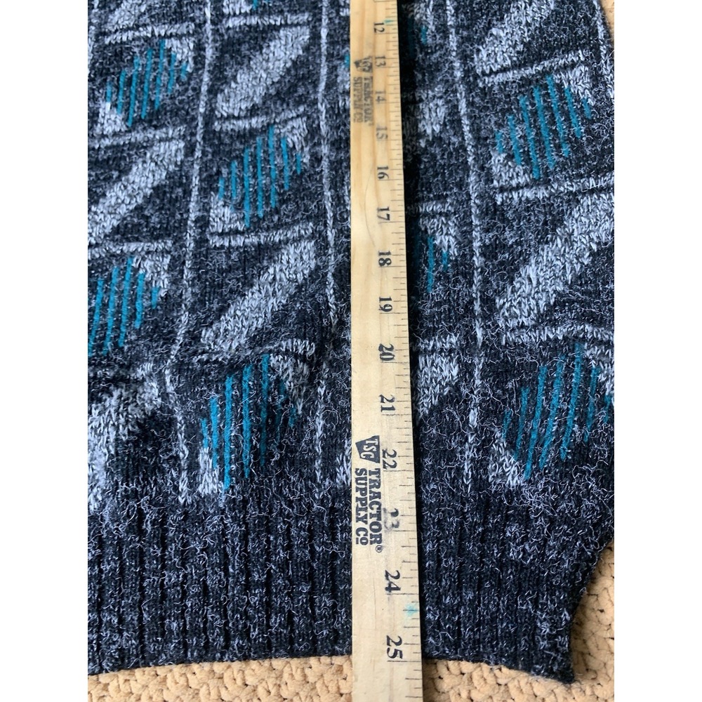 Mens M Scandia 90s Crew Neck Pullover Sweater‎ Window Payne  Grandpa USA Vintage - Picture 6 of 7